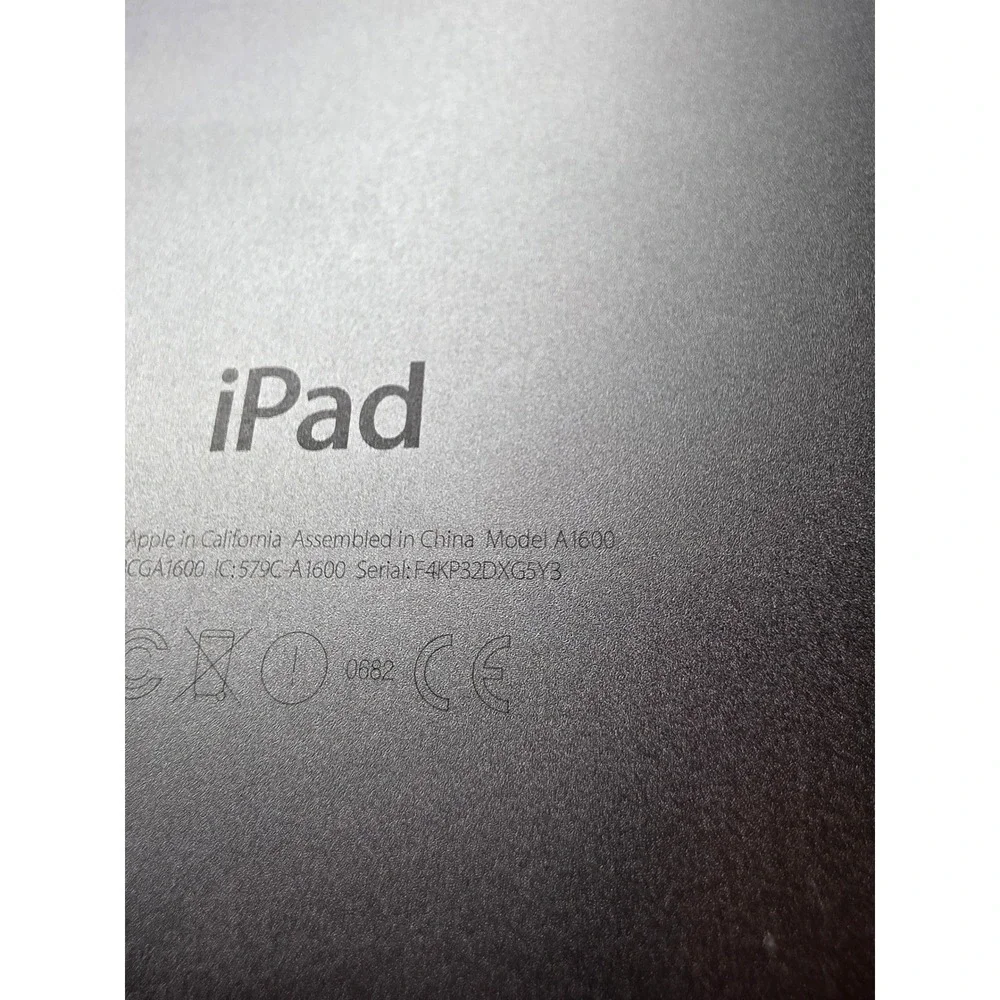 Apple iPad mini‎ 3 Space Gray 16GB Wi-Fi Cellular Model A1600 Tablet